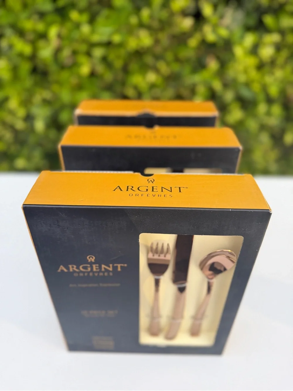 Rose Gold Flatware Set – 60 Pieces Total – New in Box – Service for 12